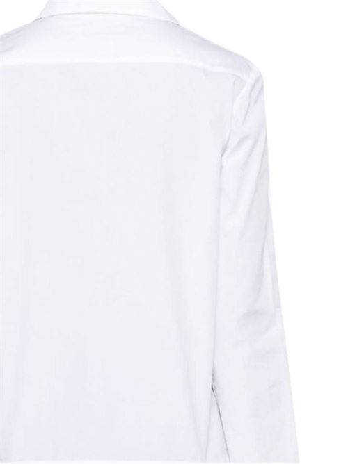 White cotton poplin texture shirt MIU MIU | MK1888S-OOO15ULF0009